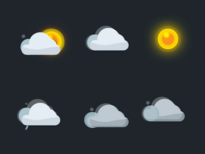 Weather Icons 2d