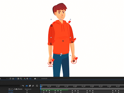 Character Rigging 2danimation after affects after effects animation aftereffects animation design illustration logo motion animation motiongraphics