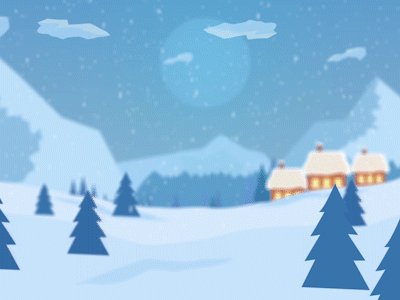 Winter Landscape 2d 2d animation 2d character 2danimation 3d animation after affects after effects animation aftereffects animation cartoon cartoon design cg flat illustration landscape logo motion animation motiongraphics vector winter