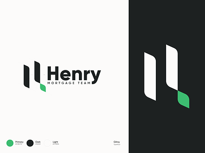 HenryLending dribbble Showcase branding design logo vector
