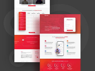 Landing page design landing page web web design website xd