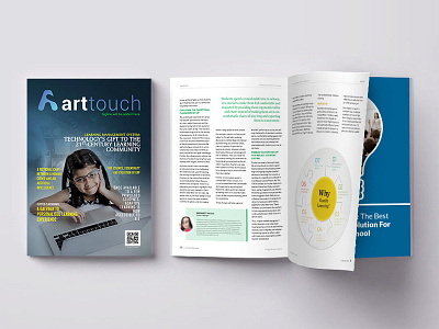 Art Touch Magazine Layout Mochup magazine design