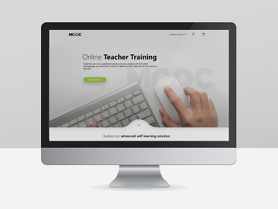 Mooc Landing page_Online Teacher Training landingpage layoutdesign web design webdesign