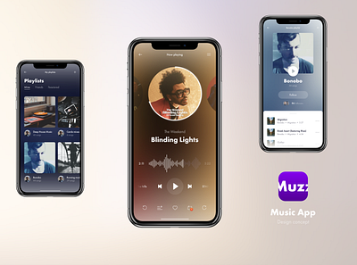 MUZZ • Music App design concept app design design app music player