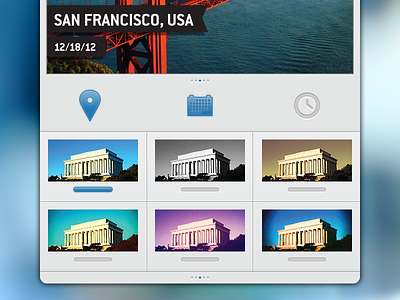 Travelgram Filters & Toggles interface ios iphone travelgram