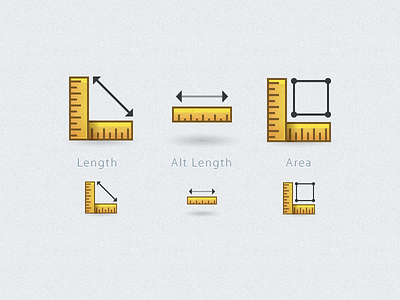 Rulers for GIS Project icons rulers simple