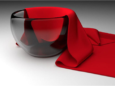 3D Bowl & Cloth Rendering 3d blender bowl cloth crystal design glass material modelling product design render rendering