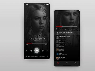 Music Player app challenge dailyui design music ui