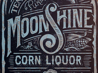 Aldo's Moonshine Corn Liquor - Art Print americana art castle derrick derrick castle design drawing graphic design illustration moonshine nashville nashvillemafia straw castle