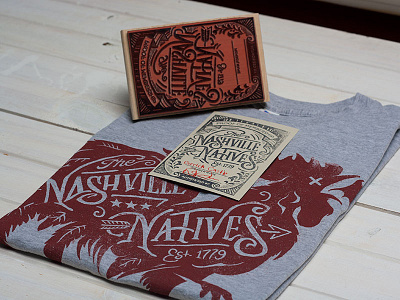 The Nashville Natives - tee art castle design illustration lettering nashville nashville natives rooster straw castle tee typography