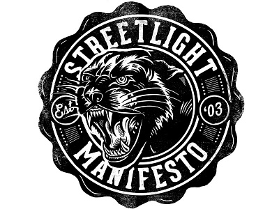 Streetlight Manifesto - Tee Design art collegiate design illustration panther seal streetlight manifesto