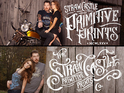 Straw Castle - Primitive Prints americana apparel art lettering primitive prints straw castle t shirt tee typography