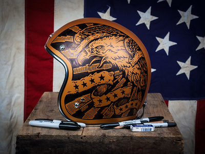 Americana - Vintage Biker Helmet