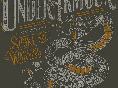 Under Armour - Strike without Warning apparel hunting snake t shirt tee under armour