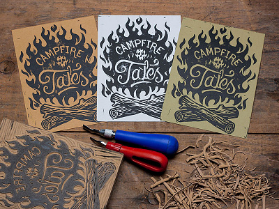 Campire Tales - Block Print