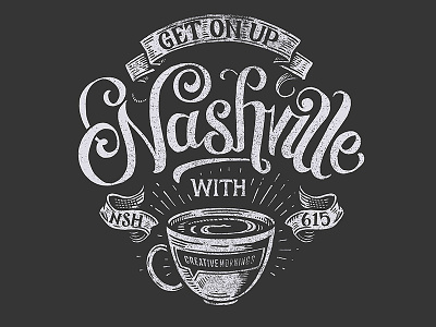 Creative Mornings - Nashville apperal art creative mornings design illustration nashville nsh tee