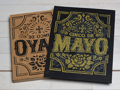 Cinco De Mayo - Block print art block print cinco de mayo design illustration lettering linocut linoprint typpgraphy