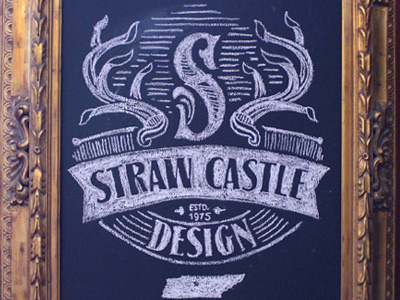 Straw Castle Calk branding americana antlers art branding castle chalk derrick derrick castle design drawing graphic design illustration nashville nashvillemafia straw castle typography