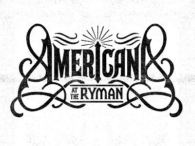 Americana at the Ryman americana art design illustration lettering nashville ryman typography