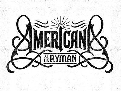 Americana at the Ryman americana art design illustration lettering nashville ryman typography