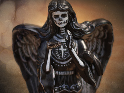 Angel of Death Porcelain Statuette