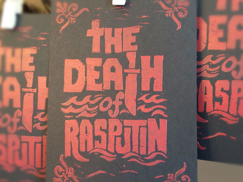 The Death Rasputin - Block Print By Derrick Castle On Dribbble