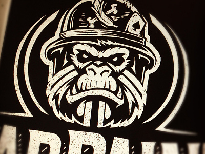 Gorilla Branding army art branding castle derrick derrick castle design drawing gorilla graphic design illustration nashville nashvillemafia straw castle typography
