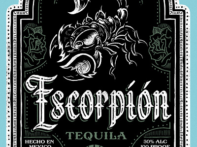 Escorpión Tequila - Label