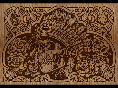 Wood Engraved Boombox - Back