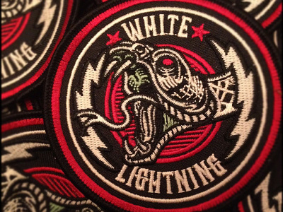 White Lightning - Custom Embroidered Patch