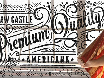 Straw Castle - Premium Quality americana art branding castle derrick derrick castle design drawing graphic design illustration nashville nashvillemafia premium quality straw castle t shirt tee typography