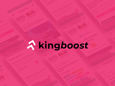 Kingboost – Logo & Web-design for WoW boosting service boosting branding design kingboost logo logo design logodesign logotype logotypedesign nerokore service trend web design web designer website world of warcraft wow