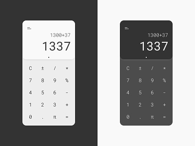 Daily UI 004 - Calculator 1337 android app calculator calculator app dailyui dailyui 004 dailyui004 dailyuichallenge ios minimal ui uiux ux