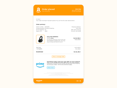 Daily UI 017 - Email receipt