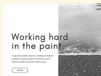Work the paint clean gritty nyc photography typography ui