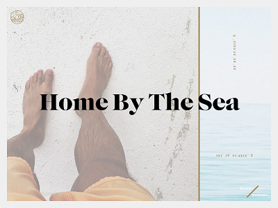 Home By The Sea interface landpage photography sydney ui webdesign