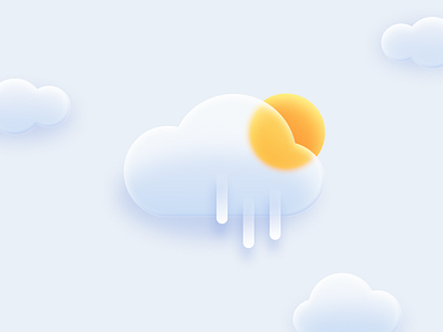 Weather cloud icon cloud figma icon illustration weather