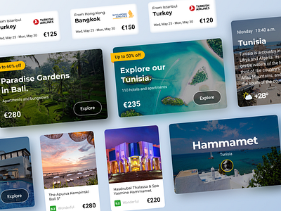 Travel service cards design avia design figma hotel ticket travel ui ux webdesign