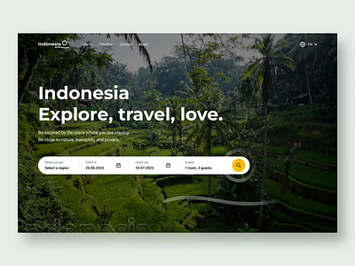 Travel Website Indonesia design explore figma hotel travel ui ux web webdesign
