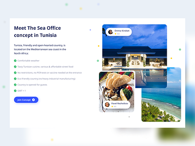 The Sea Office Join concept beach branding business design figma freelancer hotel hotelier sea travel ui ux webdesign work