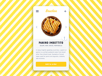 Bouchon Resturant App UI app design graphic design mobile panini restaurant ui ux website