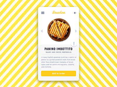 Bouchon Resturant App UI