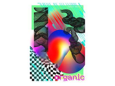 Organic abstract organic poster