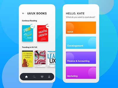 Mobile Book Application android app book books bookshop clean design ecommerce interface ios minnimal neumorphism product design reading search store typogaphy ui ux