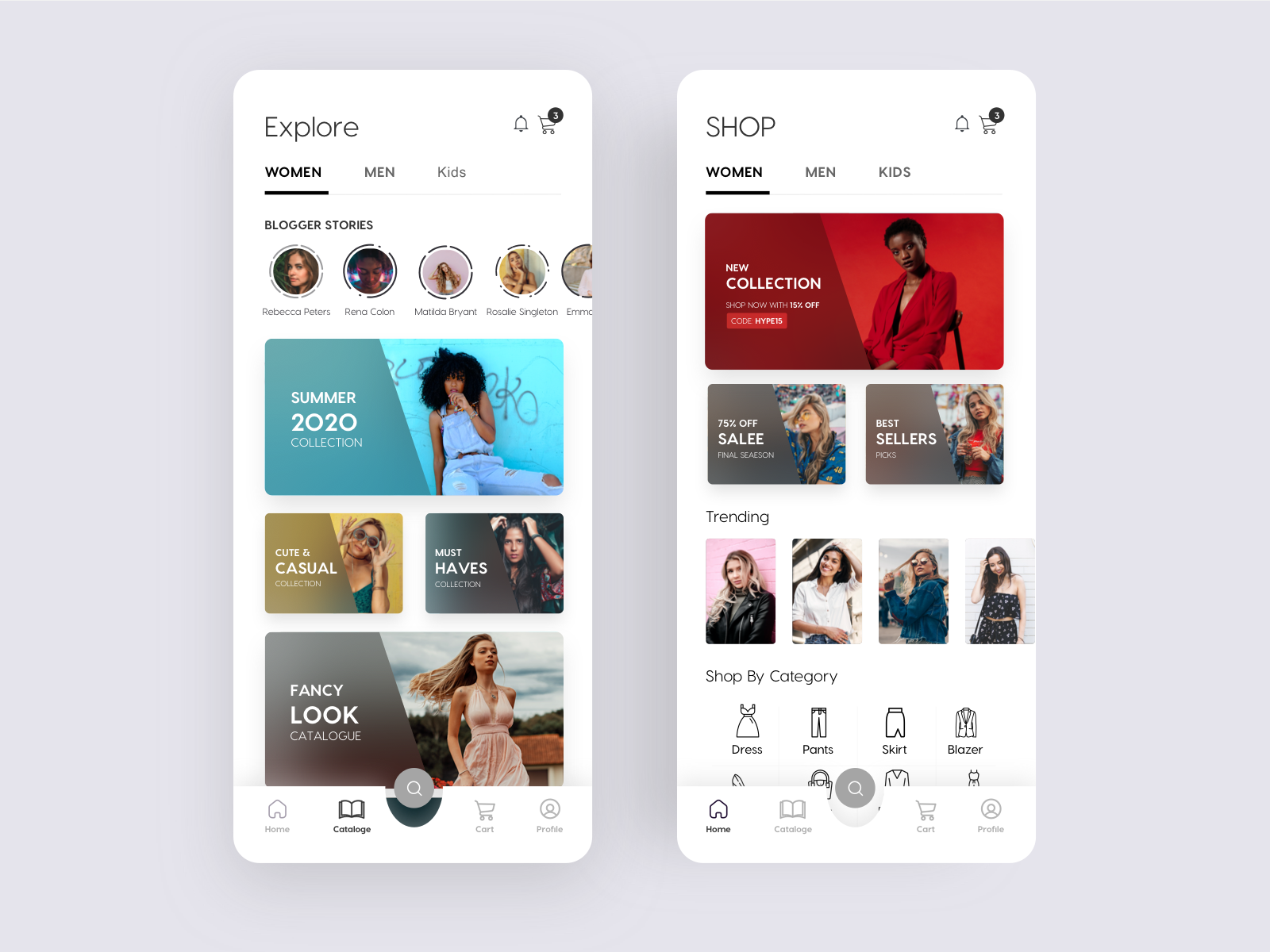 Fashion Shopping App by Jomana Samir on Dribbble