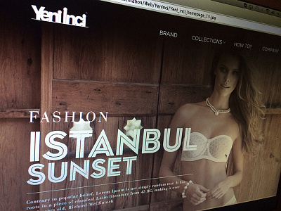 Yeni Inci Homepage css3 flat flat main flat menu full image homepage html5 resize slider text typography underwear website