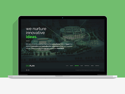 Architect Homepage egypt flat flat homepage flat website home iphone main menu navigation psd ökoplan
