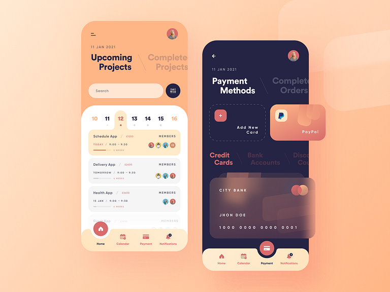 Management App by Murat Ak on Dribbble