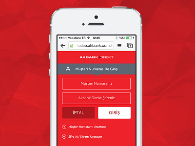 Akbank Direkt bank bank app bank online services banking concept mobile app mobile site mobile website redesign
