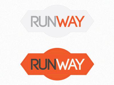 Runway Logotype illustration logo logotype typography vector